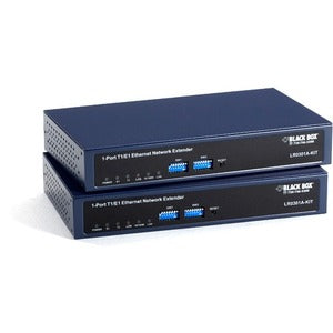 Black Box LR0300 Series Managed T1/E1 Fast Ethernet Extender Kit - 1km, 2-Mbps