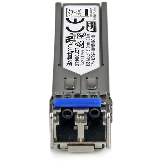 StarTech.com MSA Uncoded SFP Module - 100BASE-LX - 100Mb Ethernet SFP 100MbE Single Mode Fiber (SMF) Optic Transceiver Module - 10km DDM
