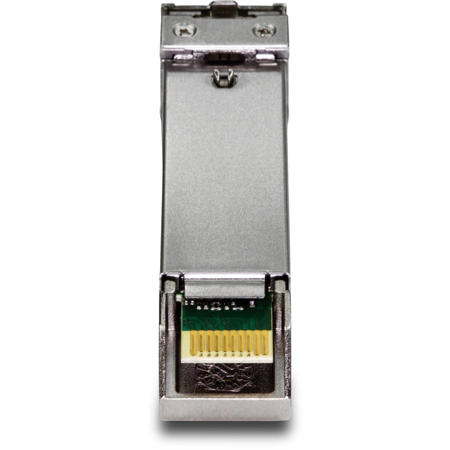 TRENDnet SFP to RJ45 10GBASE-SR SFP+ Multi Mode LC Module; TEG-10GBSR; Up to 550 m (1;804 Ft.); Hot Pluggable SFP+ Transceiver; 850nm Wavelength; Duplex LC Connector; DDM Support; Lifetime Protection