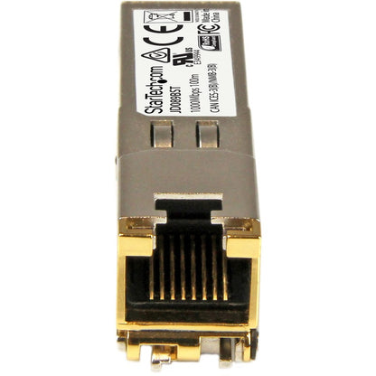 StarTech.com HPE JD089B Compatible SFP Module - 1000BASE-T - 1GE Gigabit Ethernet SFP SFP to RJ45 Cat6/Cat5e - 100m