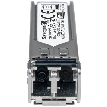 StarTech.com MSA Uncoded SFP Module - 1000BASE-SX - 1GE Gigabit Ethernet SFP 1GbE Multi Mode Fiber (MMF) Optic Transceiver - 550m DDM