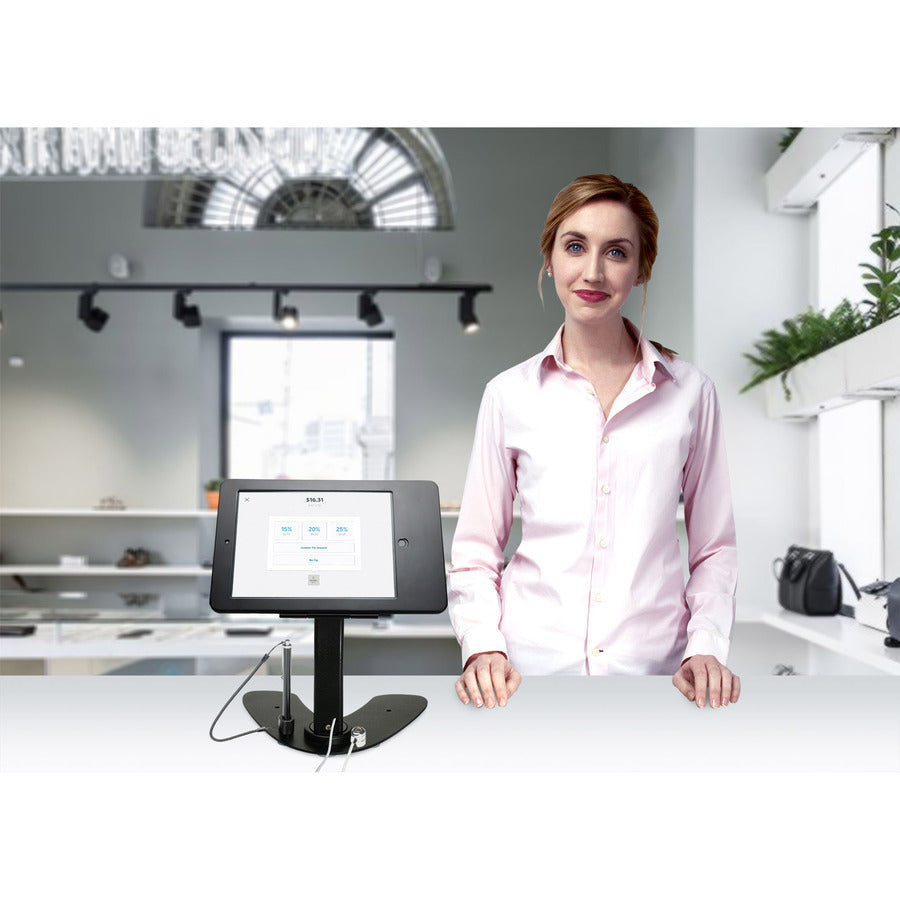 CTA Digital Desk Mount for iPad, iPad Air, iPad Pro, Card Reader