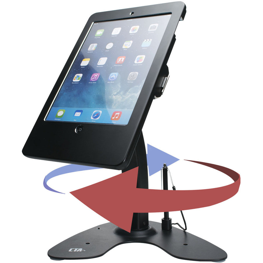 CTA Digital Desk Mount for iPad, iPad Air, iPad Pro, Card Reader