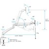 StarTech.com Desk Mount Monitor Arm - Slim Profile - Supports VESA Mount Monitors up to 34" - Adjustable Single Monitor Mount - Steel