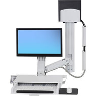 Ergotron StyleView Wall Mount for Workstation, CPU, Keyboard, Mouse, Monitor - White