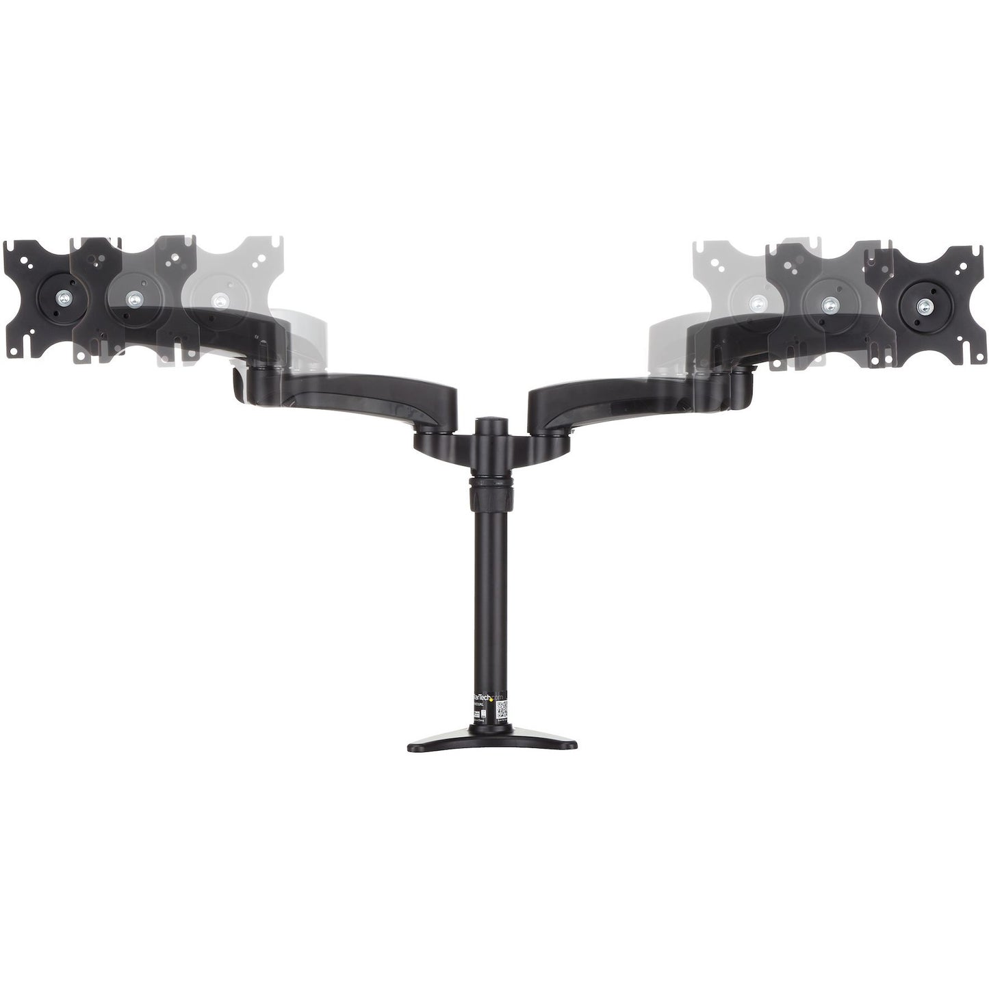 StarTech.com Desk Mount Dual Monitor Arm - Dual Articulating Monitor Arm - Height Adjustable Monitor Mount - For VESA Monitors up to 24"