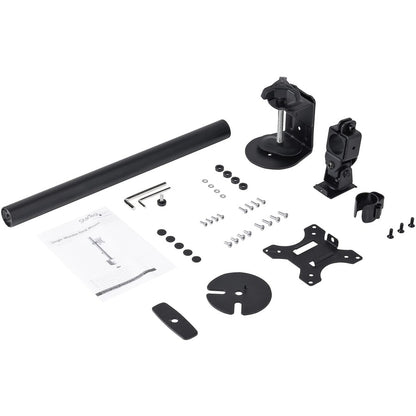 StarTech.com Single Monitor Desk Mount - Adjustable Single Monitor VESA Mount 8kg Display - Ergonomic Pole Mount Arm - C-Clamp/Grommet