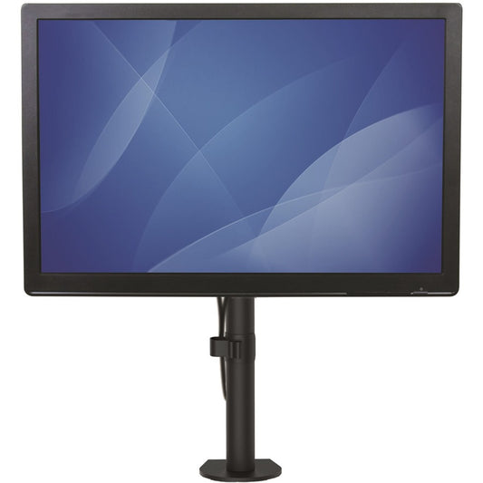 StarTech.com Single Monitor Desk Mount - Adjustable Single Monitor VESA Mount 8kg Display - Ergonomic Pole Mount Arm - C-Clamp/Grommet