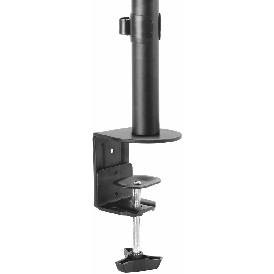 StarTech.com Single Monitor Desk Mount - Adjustable Single Monitor VESA Mount 8kg Display - Ergonomic Pole Mount Arm - C-Clamp/Grommet