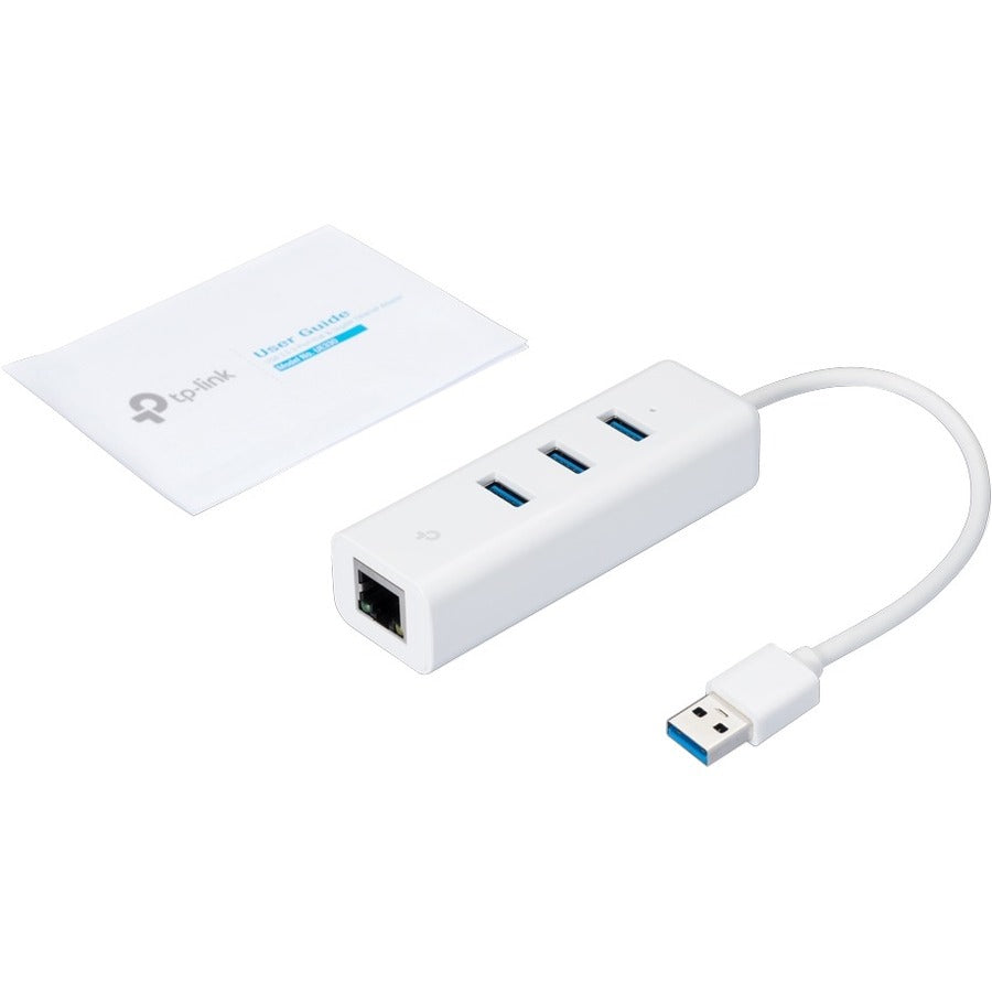 TP-Link USB 3.0 3-Port Hub & Gigabit Ethernet Adapter 2 in 1 USB Adapter