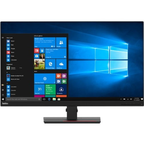 Lenovo ThinkVision T32p-20 31.5" 4K UHD LED LCD Monitor - 16:9 - Raven Black
