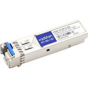 AddOn Netgear AGM-1G-BX-D Compatible TAA Compliant 1000Base-BX SFP Transceiver (SMF, 1490nmTx/1310nmRx, 10km, LC, DOM)