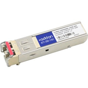 Brocade (Formerly) E1MG-CWDM80-1430 Compatible TAA Compliant 1000Base-CWDM SFP Transceiver (SMF, 1430nm, 80km, LC)