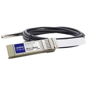 Brocade (Formerly) 58-1000027-01 Compatible TAA Compliant 10GBase-CU SFP+ to SFP+ Direct Attach Cable (Active Twinax, 3m)