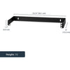 StarTech.com 1U 19in Hinged Wallmounting Bracket for Patch Panel
