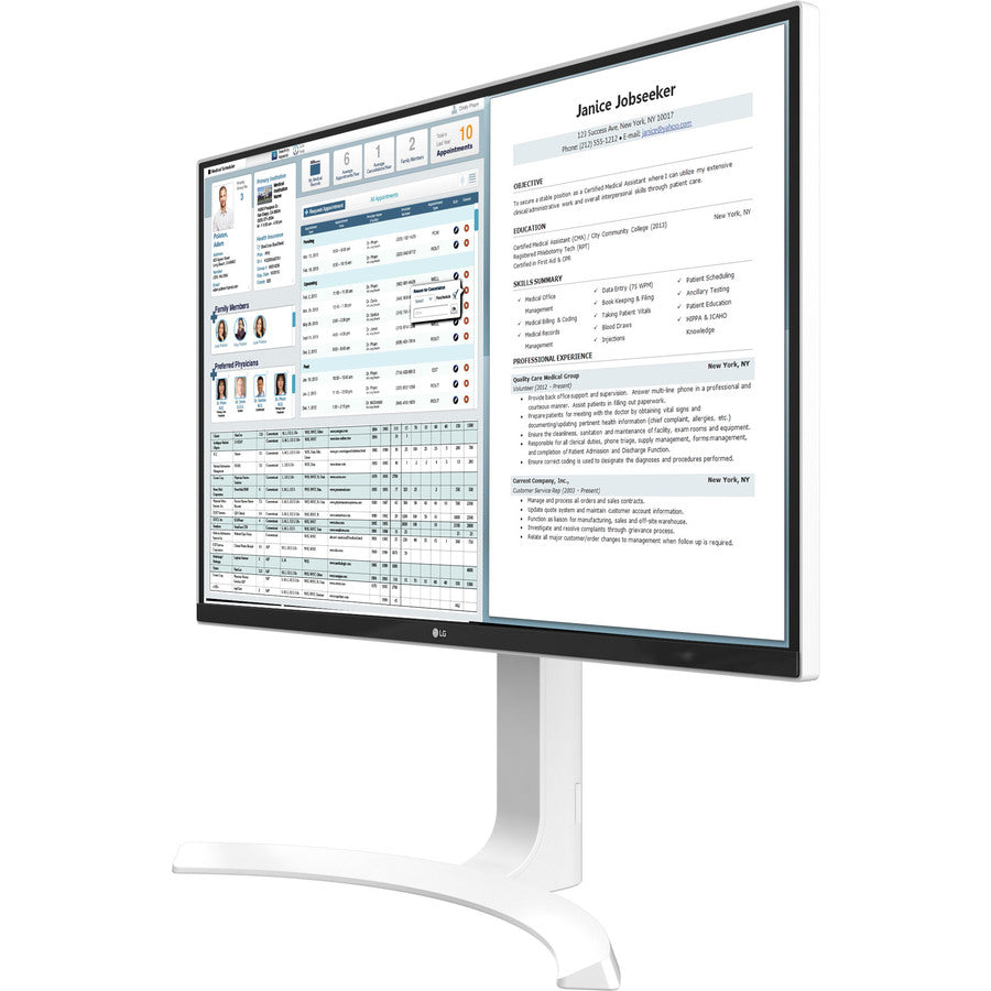 LG 27HJ712C-W 27" 4K UHD LED LCD Monitor - 16:9 - TAA Compliant