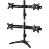 Amer Mounts Stand Based Quad Monitor Mount for four 15"-24" LCD/LED Flat Panel Screens