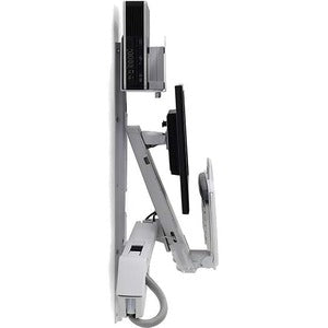 Ergotron StyleView Wall Mount for Monitor, CPU, Keyboard, Mouse, Scanner - White