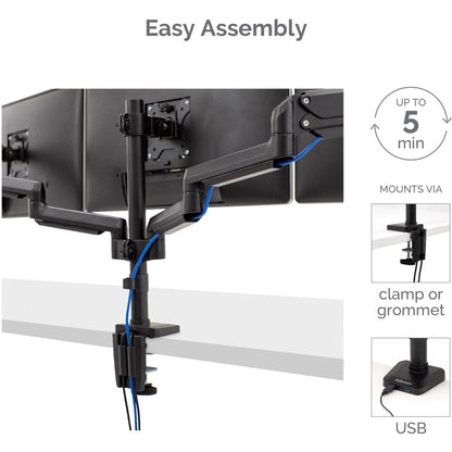 Fellowes Platinum Series Triple Monitor Arm