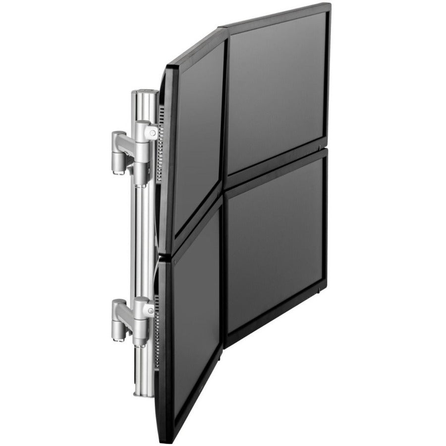 Atdec quad monitor arm desk mount - Flat and Curved up to 30in - VESA 75x75, 100x100