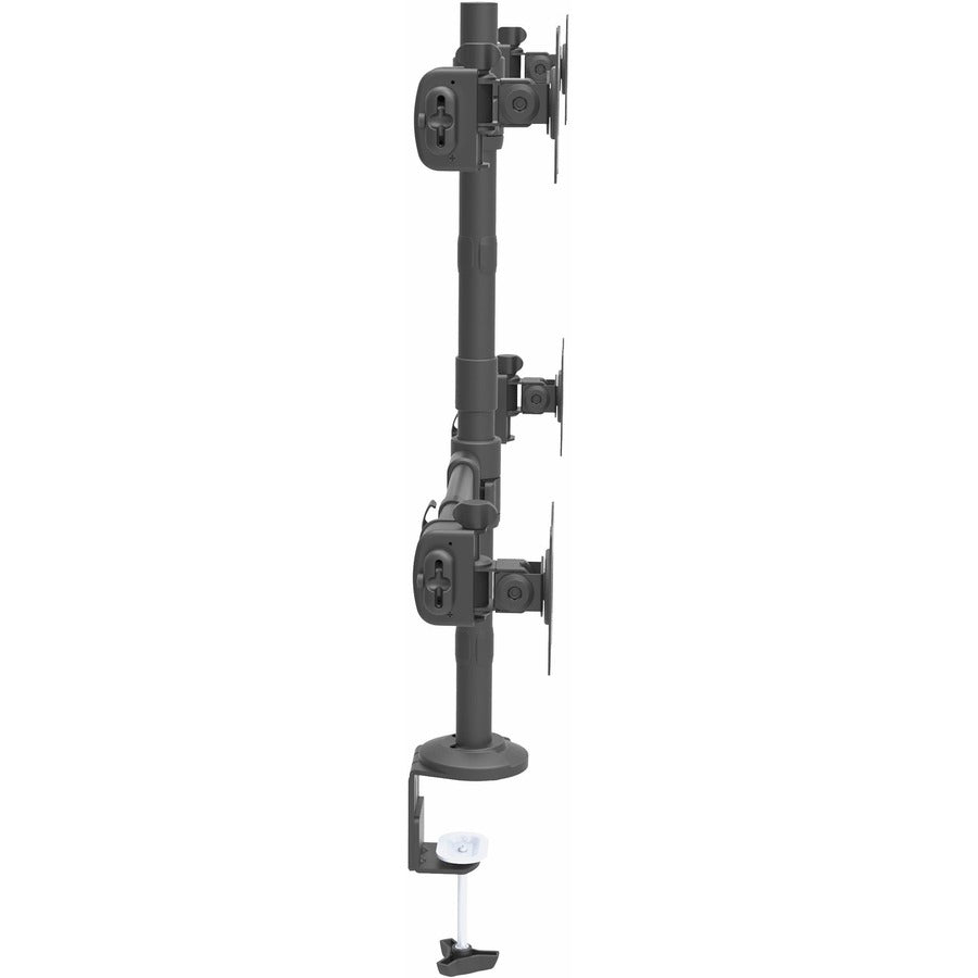StarTech.com Desk Mount Quad Monitor Arm - 4 VESA Displays up to 27" - Ergonomic Height Adjustable Articulating Pole Mount - Clamp/Grommet