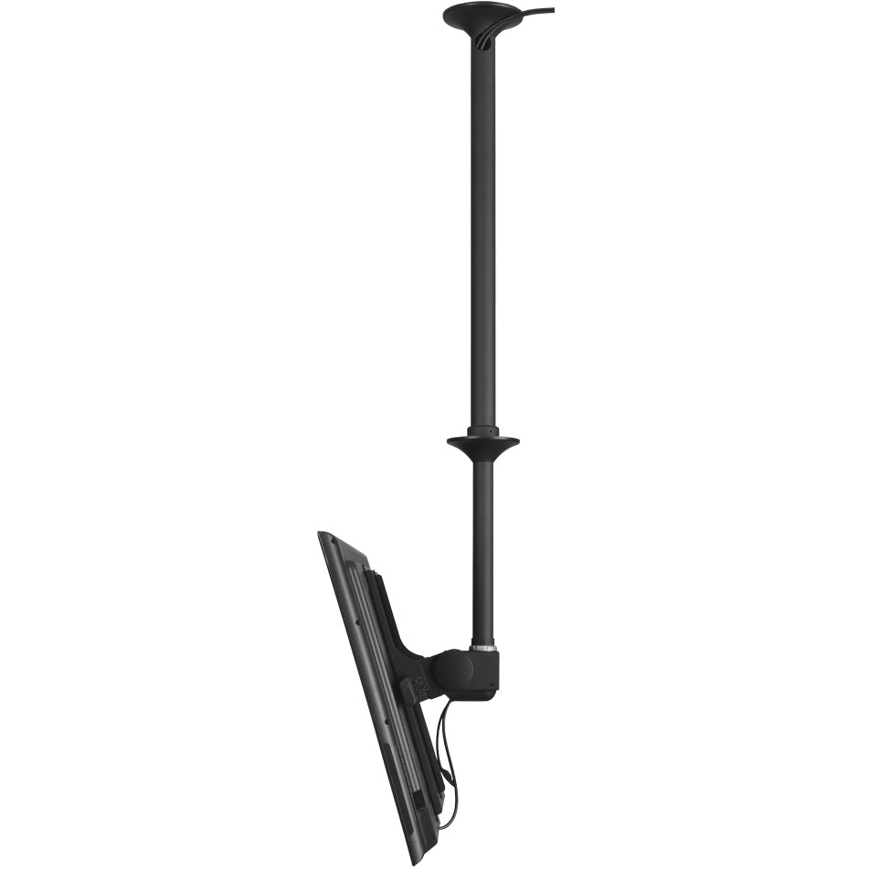 Atdec ceiling mount for large display, long pole - Loads up to 143lb - Black - Universal VESA up to 800x500
