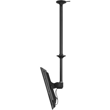 Atdec ceiling mount for large display, long pole - Loads up to 143lb - Black - Universal VESA up to 800x500