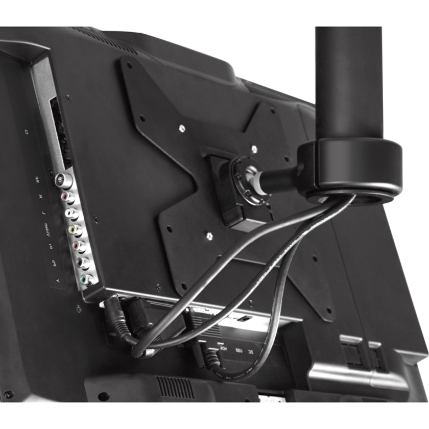 Atdec ceiling mount for medium display, short pole - Loads up to 55lb - Black - VESA 200x200
