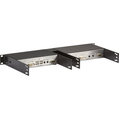 Black Box Rack Mount for KVM Extender, KVM Switch - Black - TAA Compliant