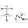 Ergonomic Standing Desk Converter With Height Adjustable Keyboard & Counterbalance Monitor Mount