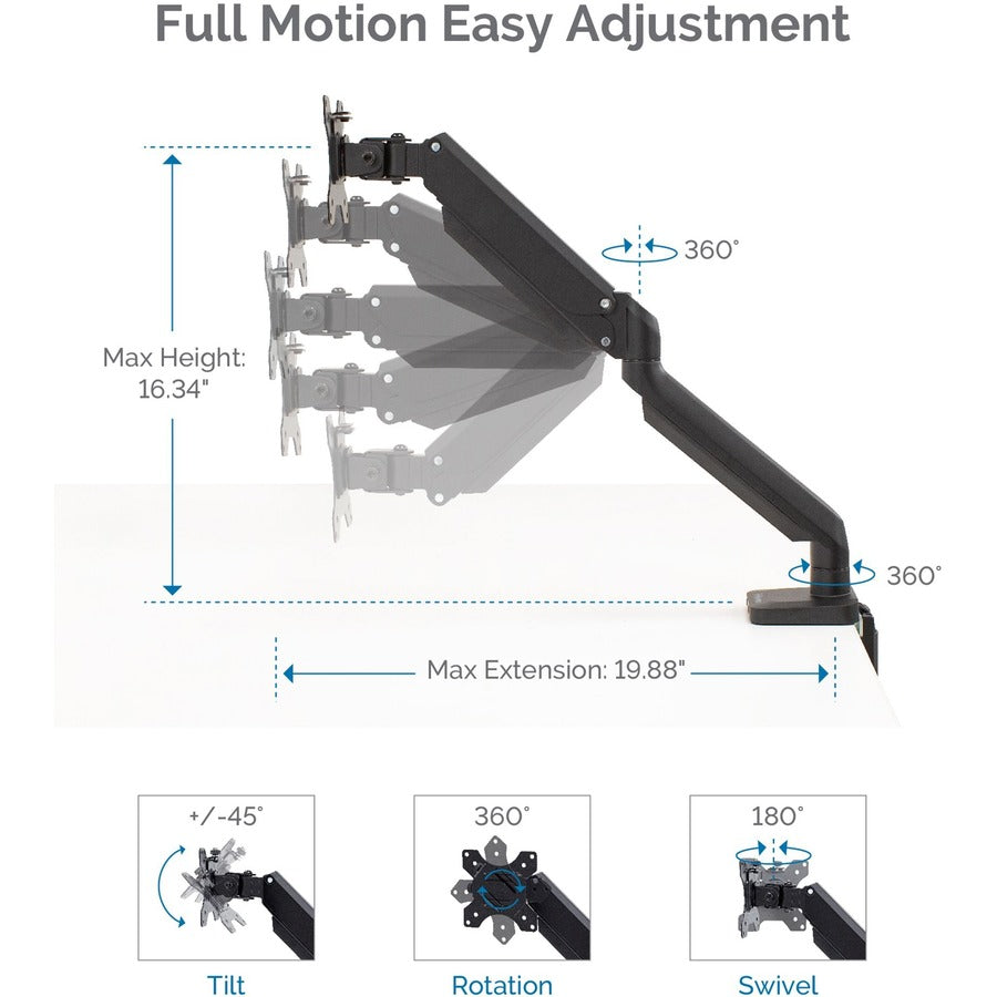 Fellowes Platinum Series Single Monitor Arm