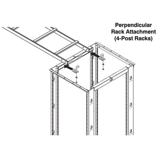 Tripp Lite Rack Roof Kit Connect SRCABLELADDER to Open Frame Racks and Wall
