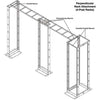 Tripp Lite Rack Roof Kit Connect SRCABLELADDER to Open Frame Racks and Wall