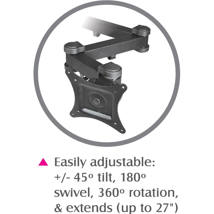 Articulating Quad Monitor Desk Mount - 13" to 27"