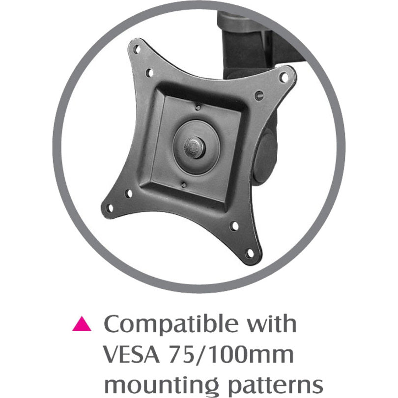 Articulating Quad Monitor Desk Mount - 13" to 27"