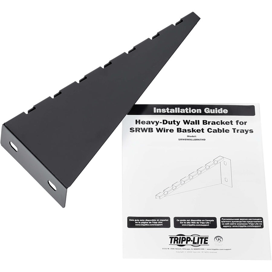 Tripp Lite Heavy-Duty Wall Bracket for 150-450 mm Wire Mesh Cable Trays