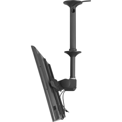 Atdec ceiling mount for large display, short pole - Loads up to 143lb - Black - Universal VESA up to 800x500