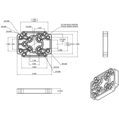 RAM Mounts Adapt-To-RAM Mounting Adapter