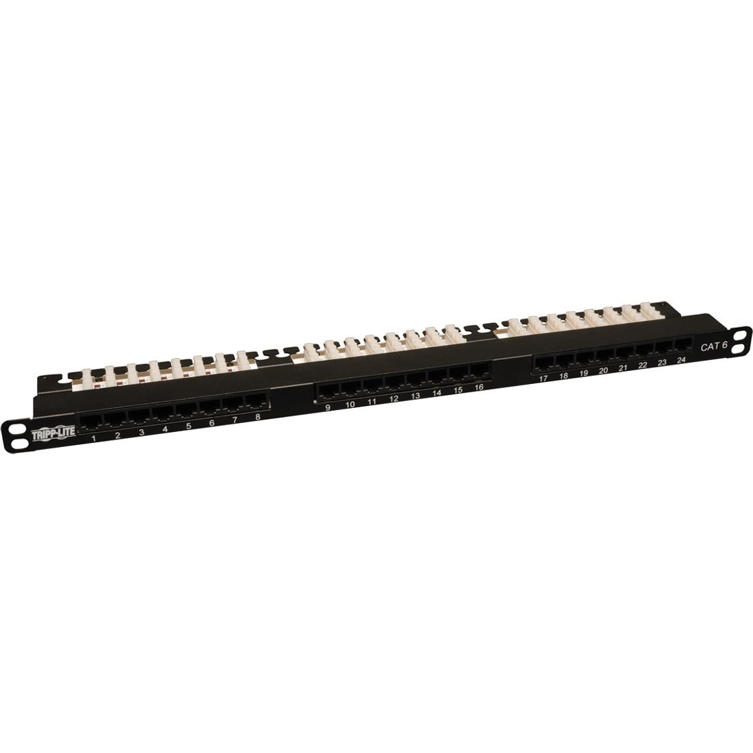 Tripp Lite 24-Port Cat6 Cat5 Patch Panel Rackmount 568A/B 110 Punch down RJ45 0.5URM