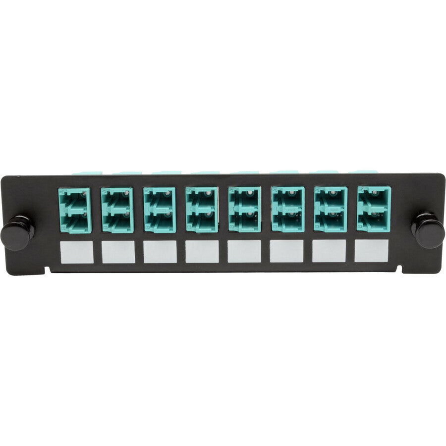 Tripp Lite Toolless Pass-Through Fiber Patch Panel MMF/SMF 8 LC Connectors