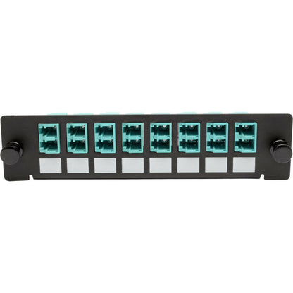 Tripp Lite Toolless Pass-Through Fiber Patch Panel MMF/SMF 8 LC Connectors