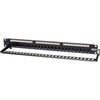 Tripp Lite 24-Port Cat5e Cat5 Feedthrough Patch Panel Rackmount 1URM RJ45 Ethernet TAA