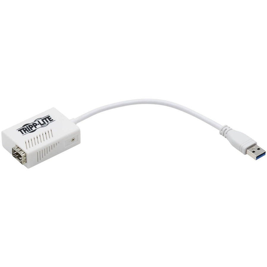 Tripp Lite USB-A 3.1 to Fiber Gbe Ethernet Adapter Open SFP Port SMF/MMF LC