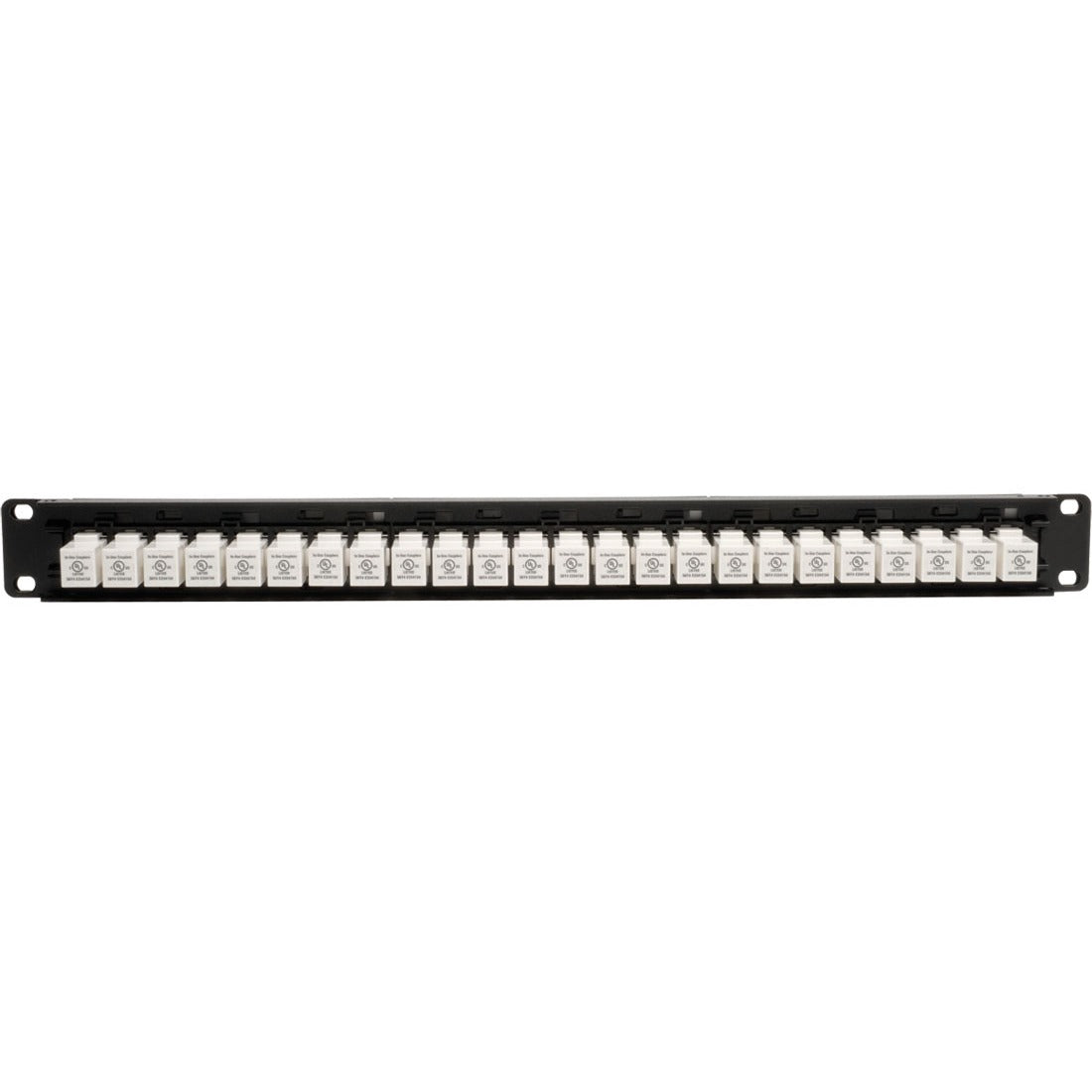 Tripp Lite 24-Port Cat6 Cat5e Patch Panel Low Profile Feed Through Rackmount RJ45 1U TAA
