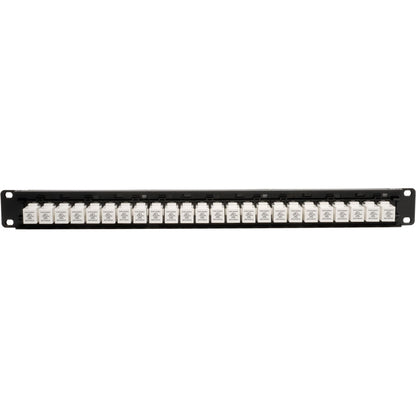 Tripp Lite 24-Port Cat6 Cat5e Patch Panel Low Profile Feed Through Rackmount RJ45 1U TAA