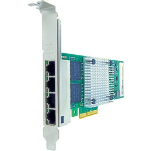 Axiom 10/100/1000Mbs Quad Port RJ45 PCIe x4 NIC Card for Dell - 430-4999