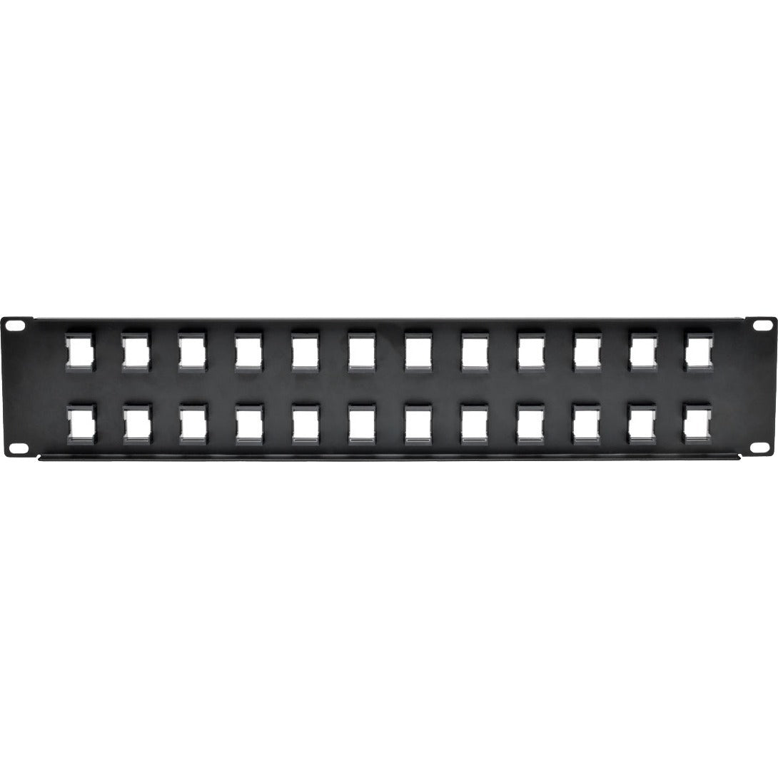 Tripp Lite 24-Port Keystone Blank Patch Panel RJ45 USB HDMI Cat5/6 2URM