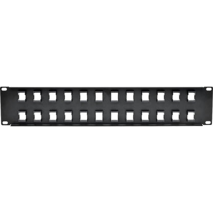 Tripp Lite 24-Port Keystone Blank Patch Panel RJ45 USB HDMI Cat5/6 2URM