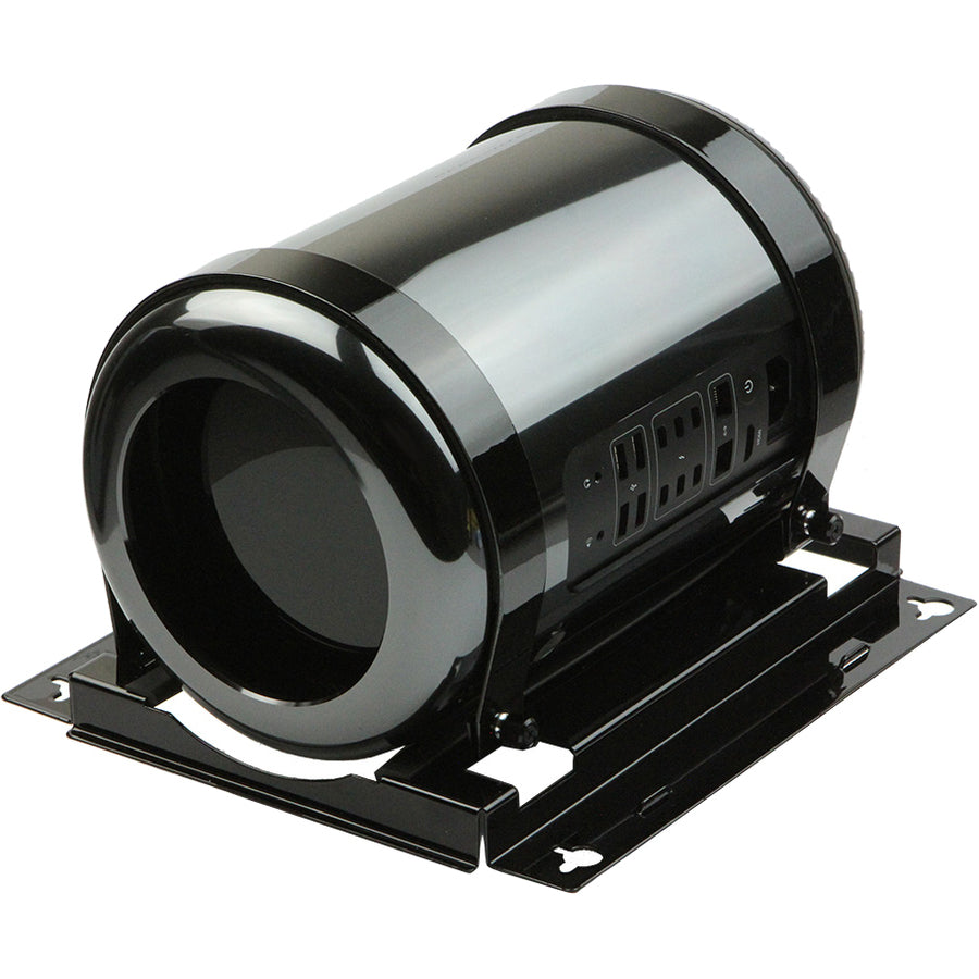 Rocstor Rocmount Pro-M DM Desk or Wall Mounting Kit is for a Single Mac Pro Computer - Mount a single Mac&reg; Pro under or aside a desk, against or to the wall. It is versatile and it mounts to any flat surface at any angle