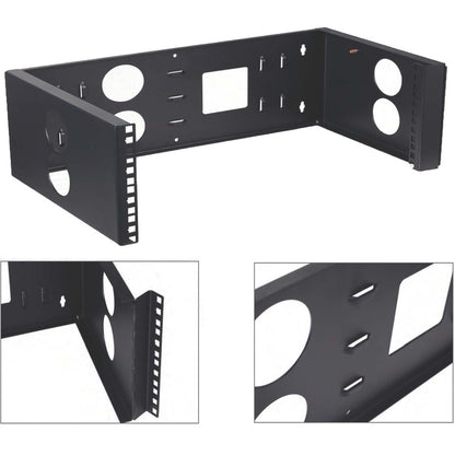 4XEM 3U Wall Mount for Rackmount Equipment, Network Equipment - Black